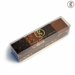 Réglette de carrés de chocolat