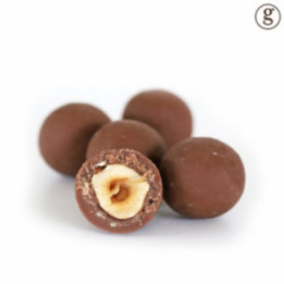 Noisettes au chocolat au lait aux éclats de caramel
