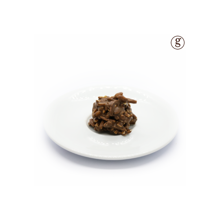 Rochers des Glénan® au chocolat au lait de plantation Mangaro aux amandes
