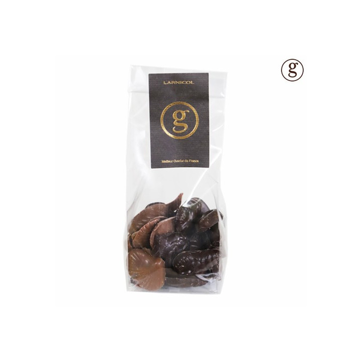 Fritures au chocolat au lait et noir